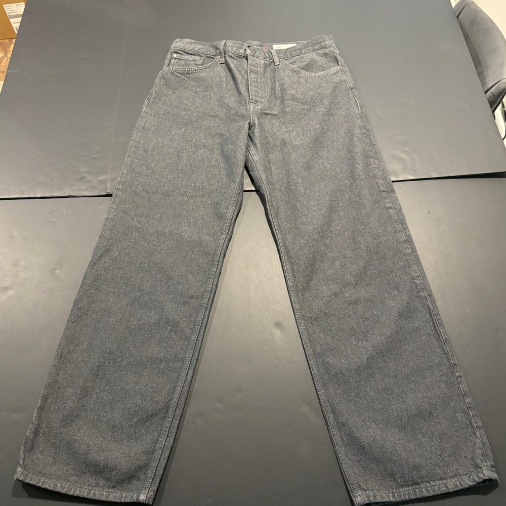 Zara Charcoal Wide Leg Jeans